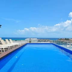 Estudio con rooftop y vista mar 5ta y Mamitas